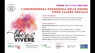 Incontro online: “L’indipendenza economica delle donne come valore sociale”