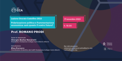 Lezione Onorato Castellino 2023: Romano Prodi
